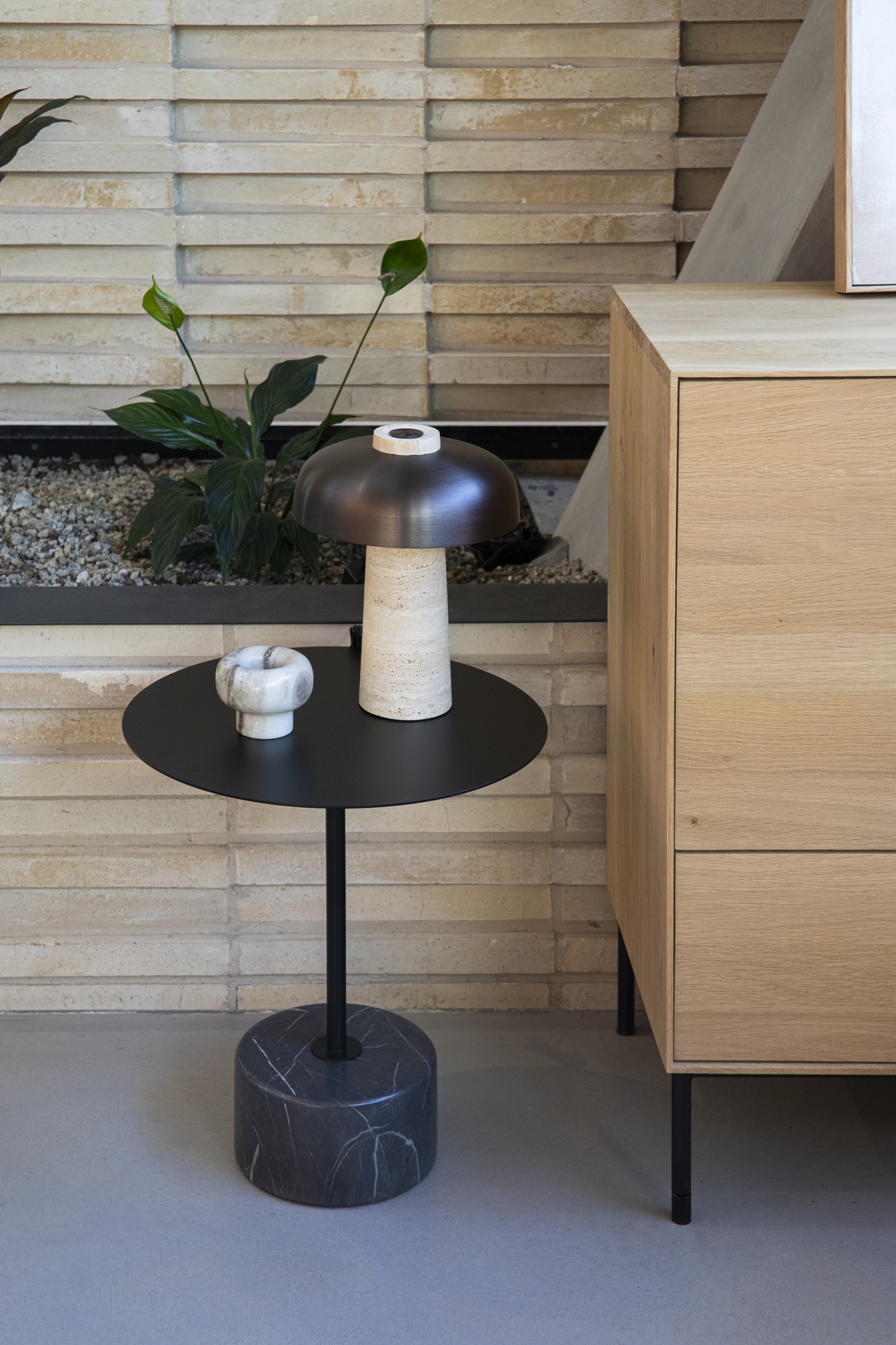 Slate Side Table