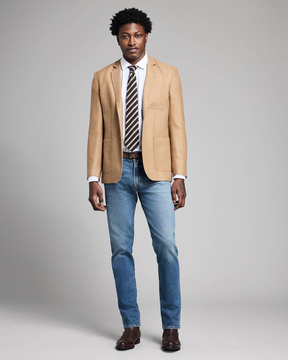 Billy Reid Hopsack Silk Wool Archie Jacket, Tan Billy Reid Hopsack Silk Wool Archie Jacket, Tan