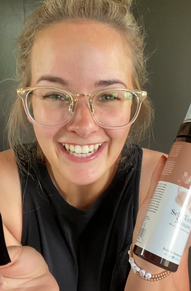 @allie Review Video for self tanner mousse  