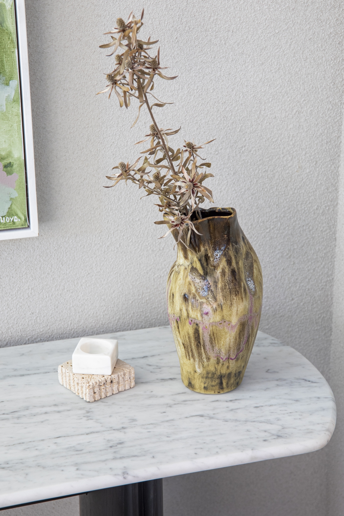 Benoit Stoneware Vase - Brown