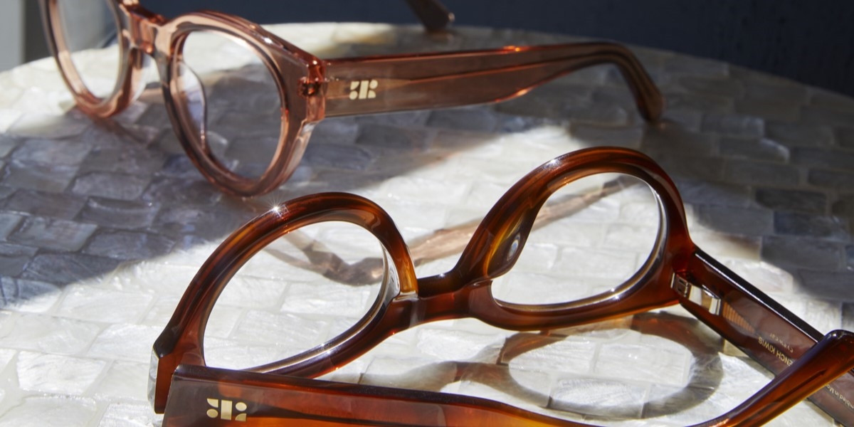Photo Details of Florence Apricot Reading Glasses in a room
