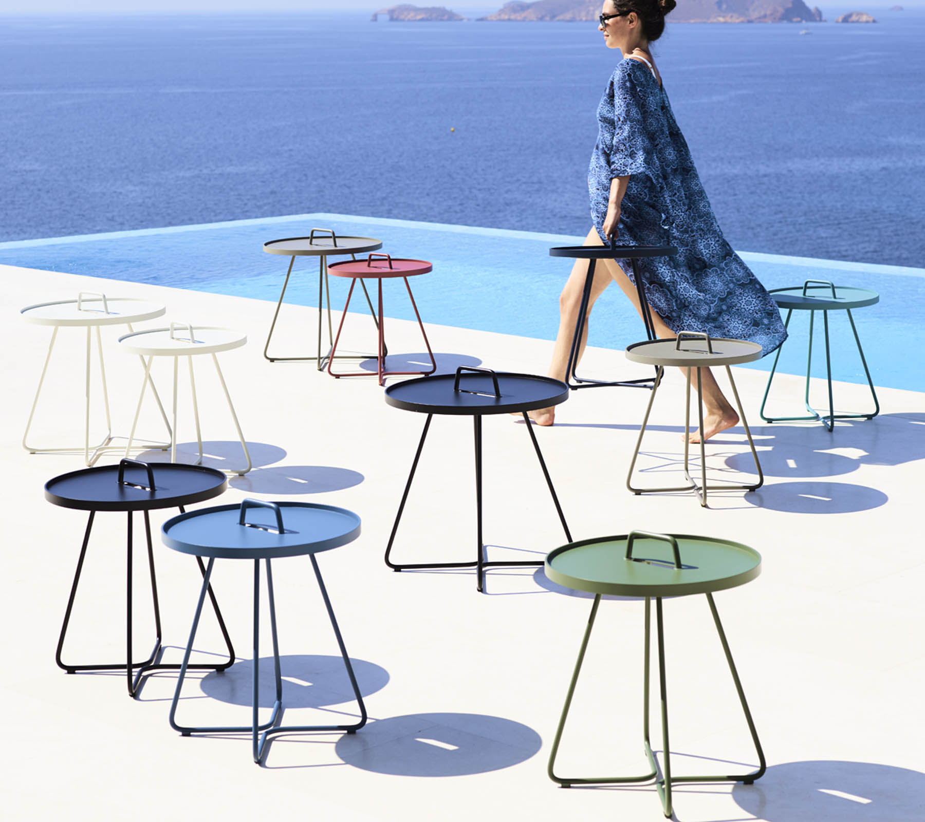 On The Move Side Table - Small - Olive Green - Floor Stock