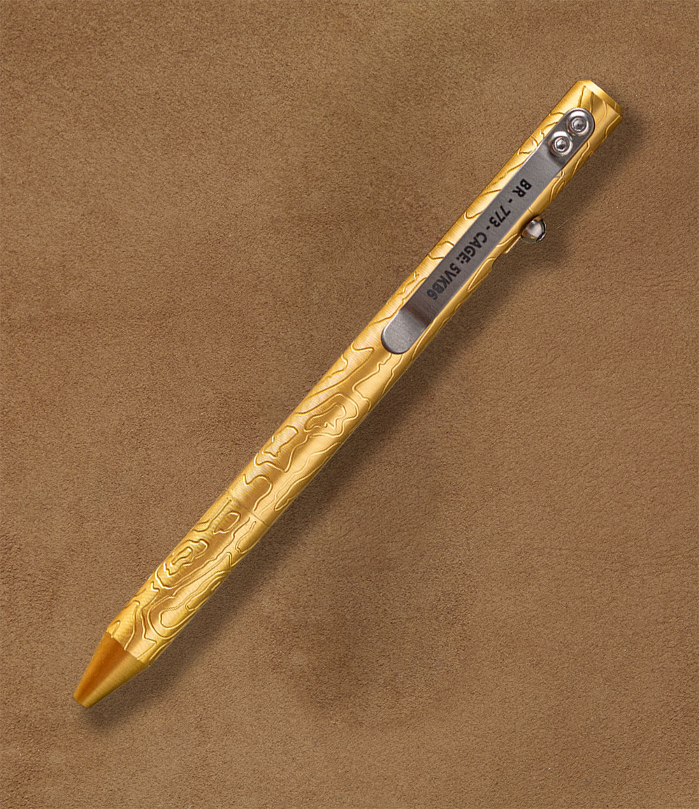 Brass MaxMadCo Bolt Action Pen - GEN 2