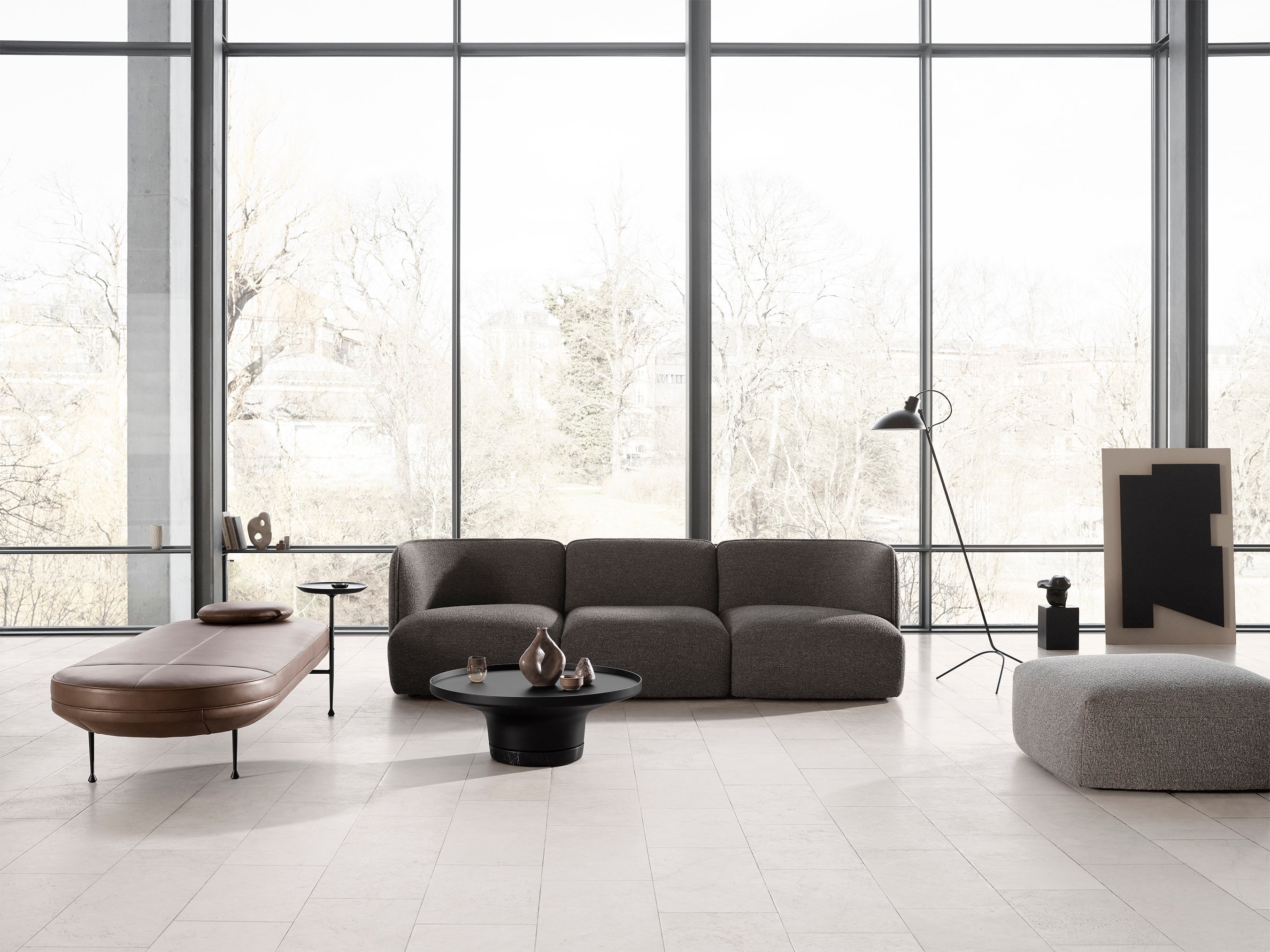 Panorama 3 Seater Sofa - Light Grey-Monta 04 - Floor Stock