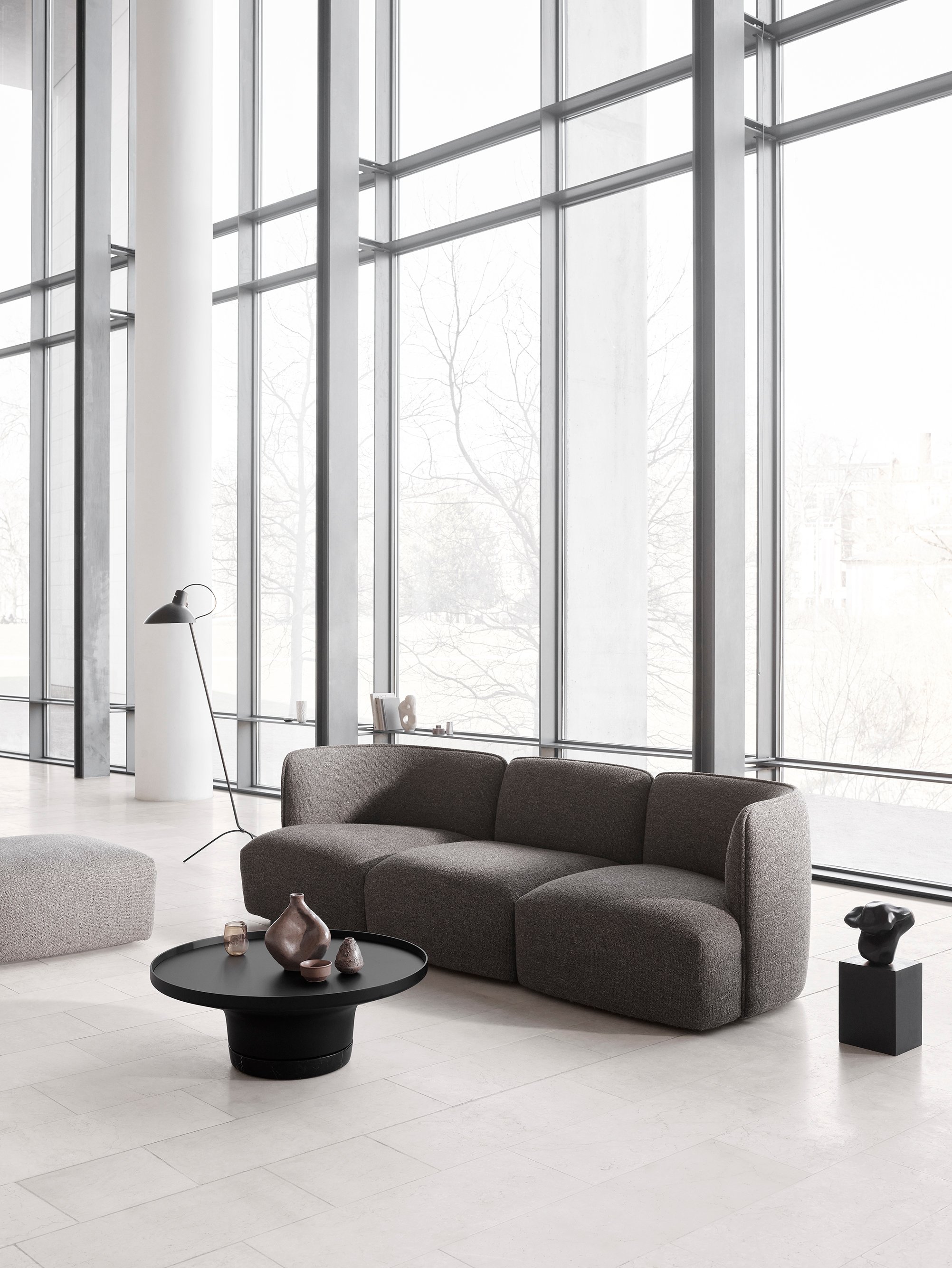 Panorama 3 Seater Sofa - Light Grey-Monta 04 - Floor Stock