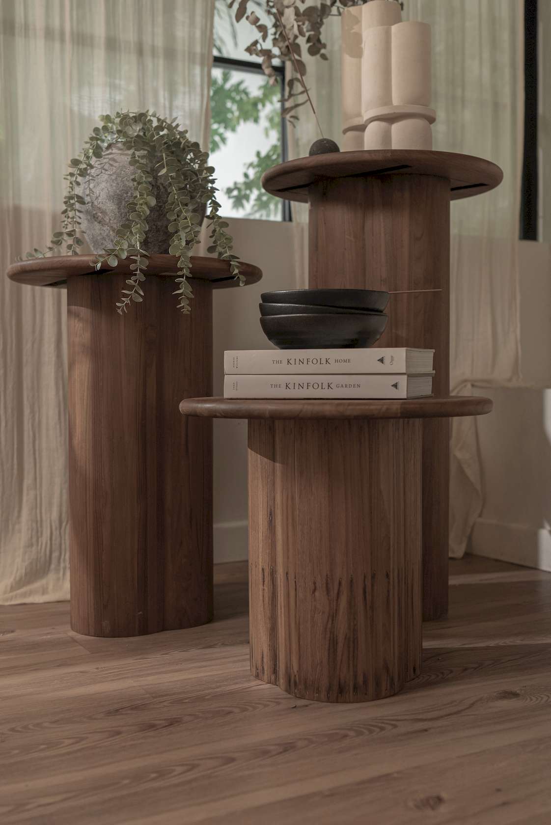 dBodhi Dome Pedestal - 700mm - Teak - Floor Stock