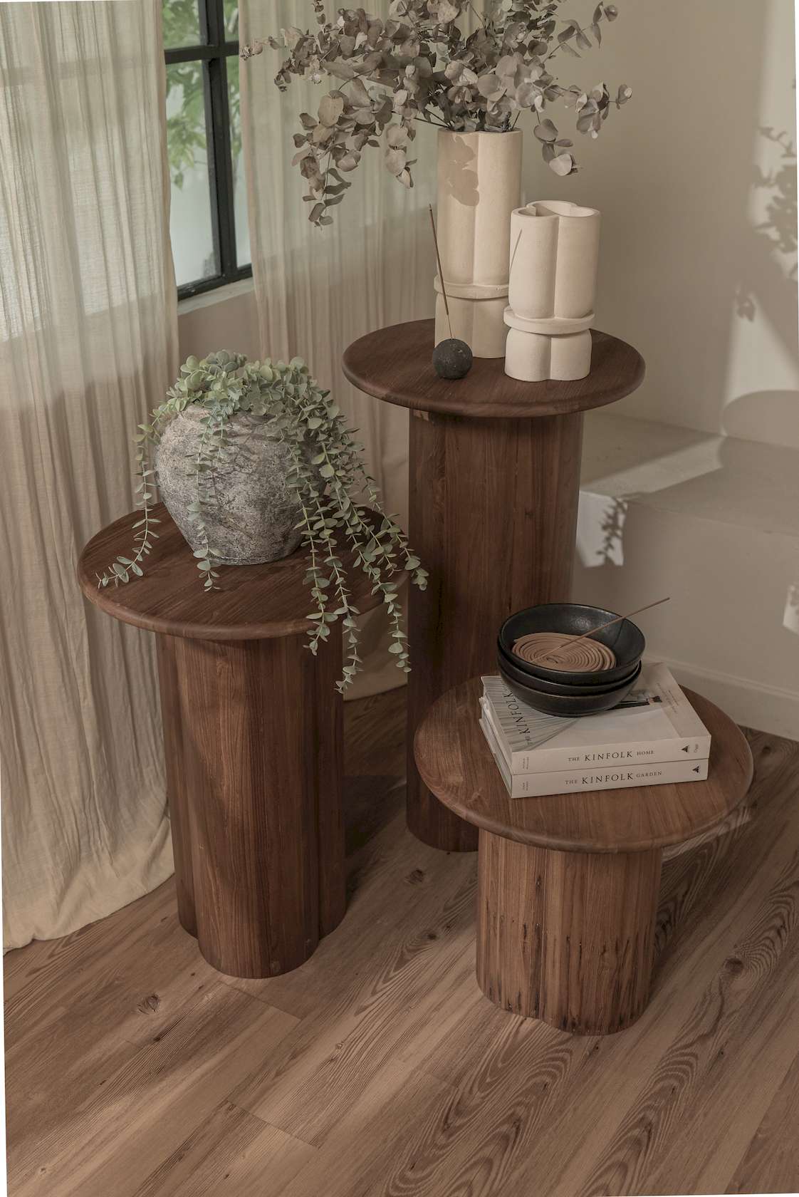 dBodhi Dome Pedestal - 900mm - Teak - Floor Stock