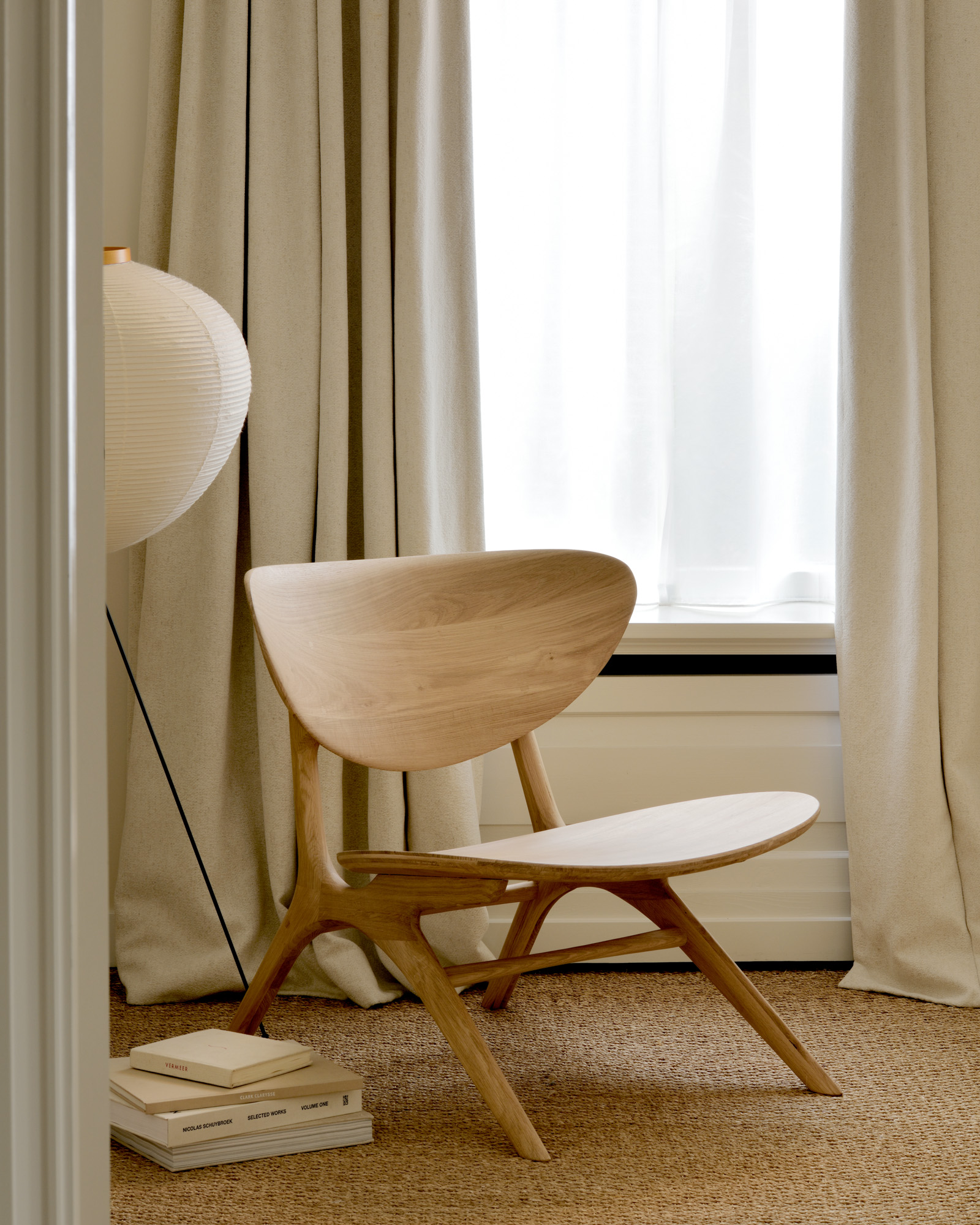 Ethnicraft Oak Eye Lounge Chair - Floor Stock