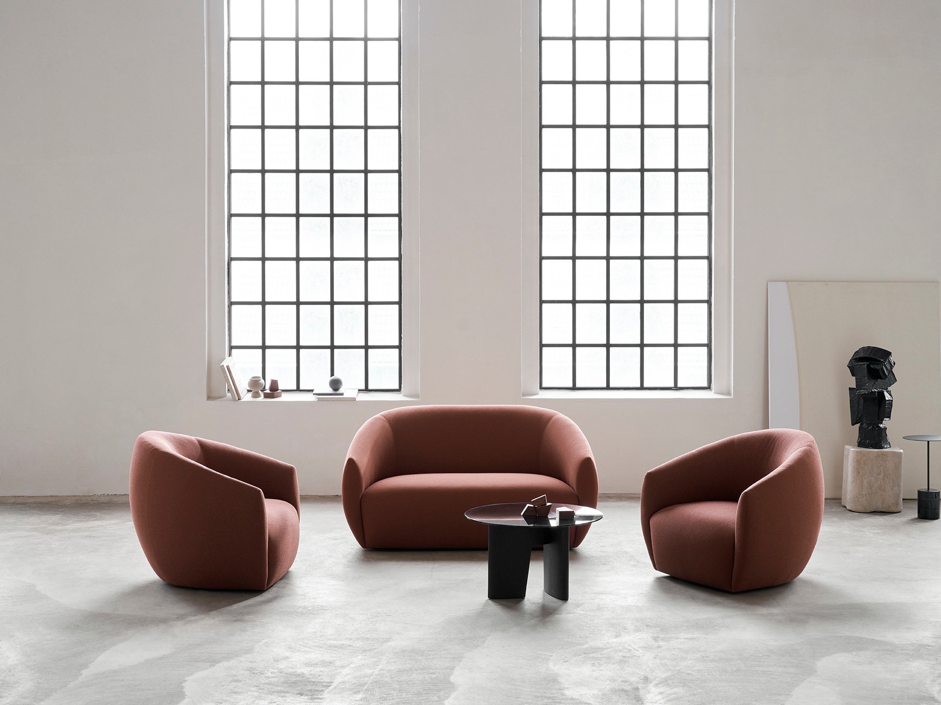 Lobby Lounge Chair - Brown-Silenzio 04 - Floor Stock