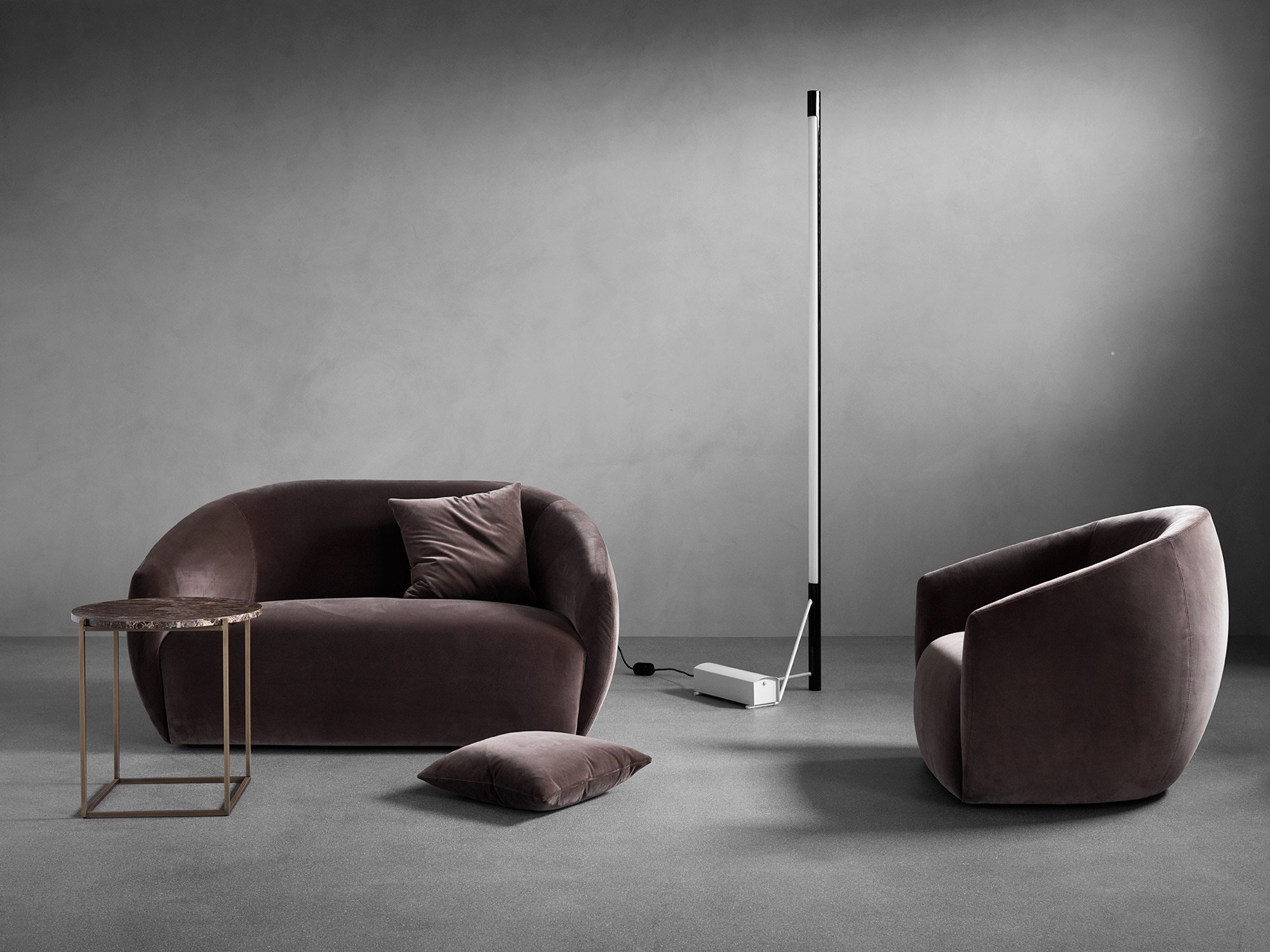 Lobby Lounge Chair - Brown-Silenzio 04 - Floor Stock