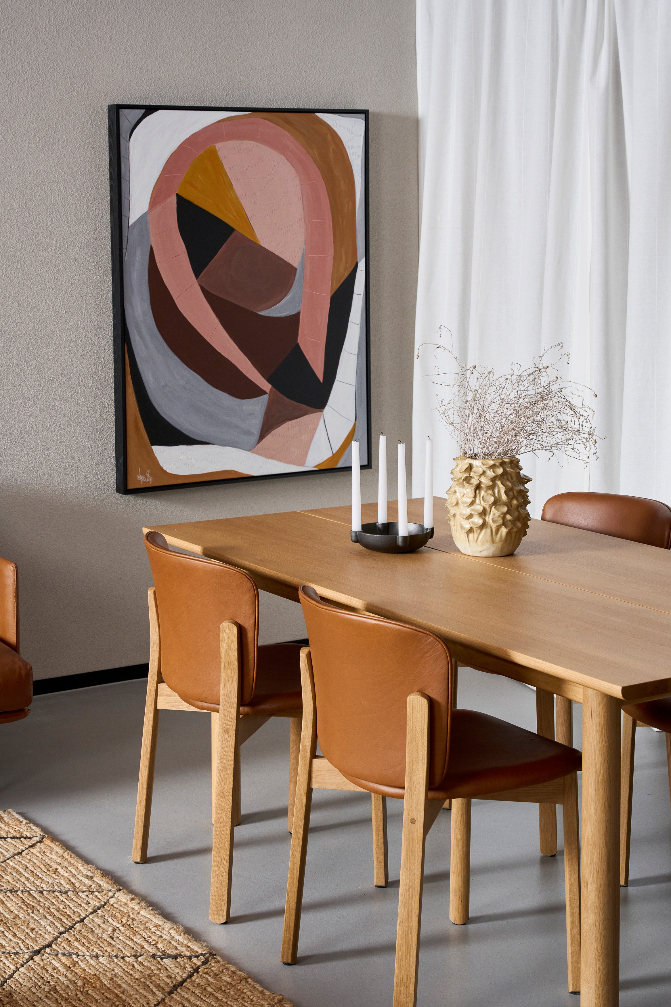 Pinta Dining Chair - Nano Suede-Olive 04 - Walnut - Set of 6 - Floor Stock