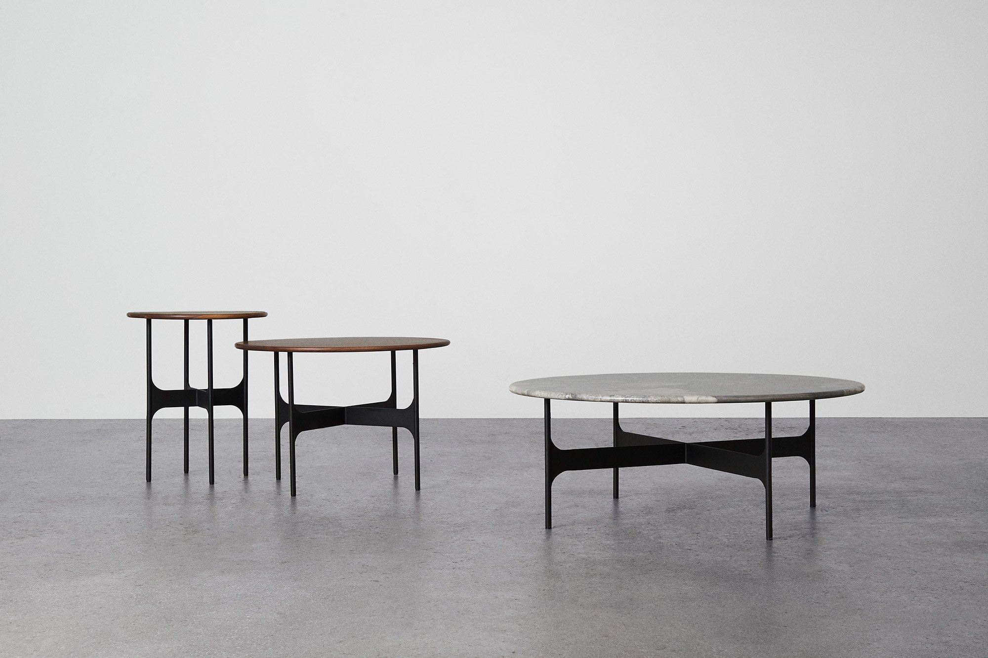 Floema Side Table - Black Marble - Medium - Floor Stock
