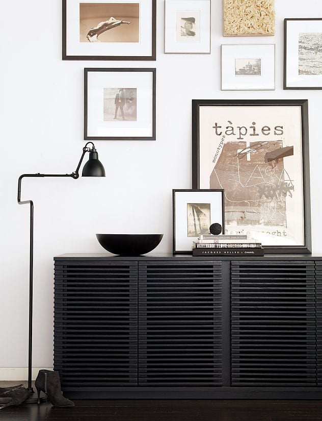 Line Credenza - 4 Doors - American Oak - Floor Stock