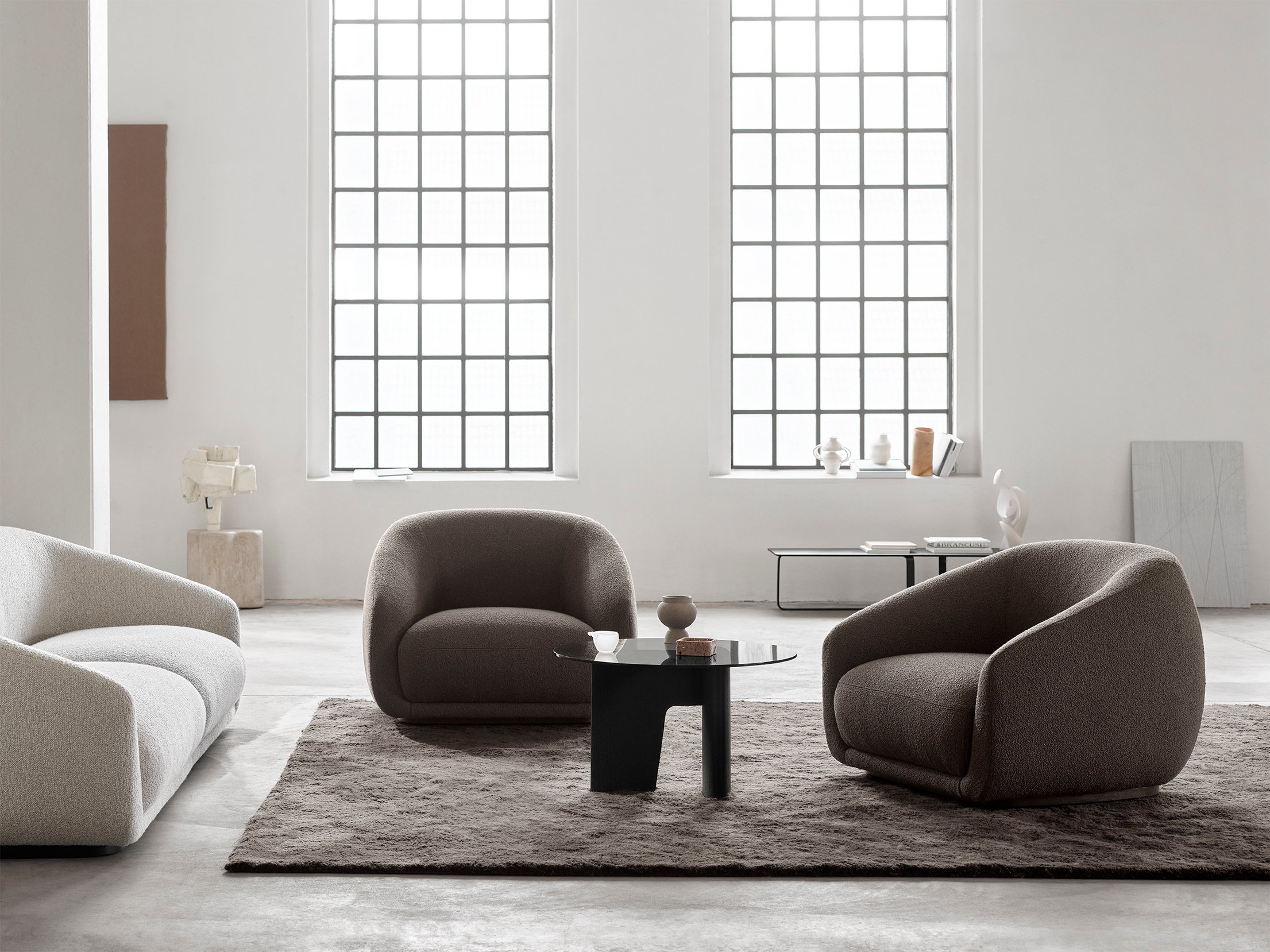 Montholon Lounge Chair - Cream-Bosa 04 - Floor Stock