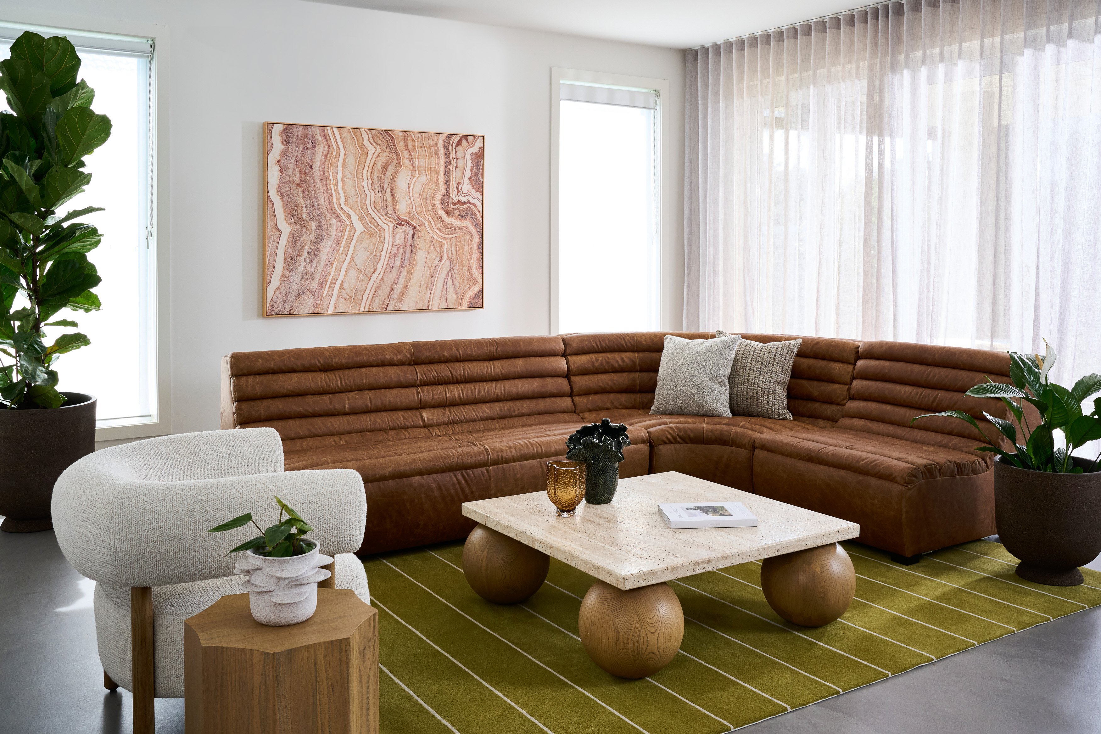 Walton Lounge Chair - Espresso - Floor Stock