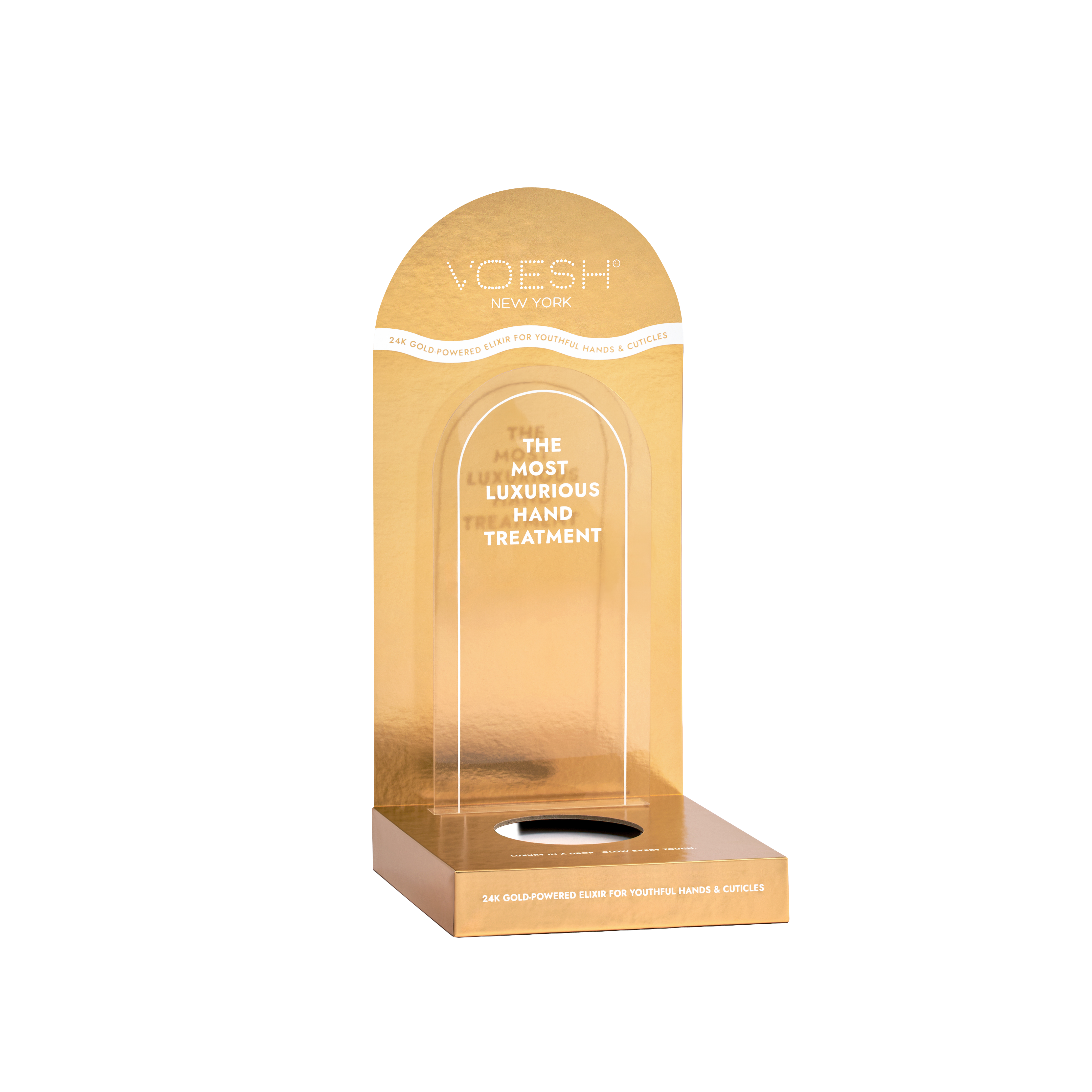 Hand & Cuticle Elixir Imperial 24K Gold Display Stand