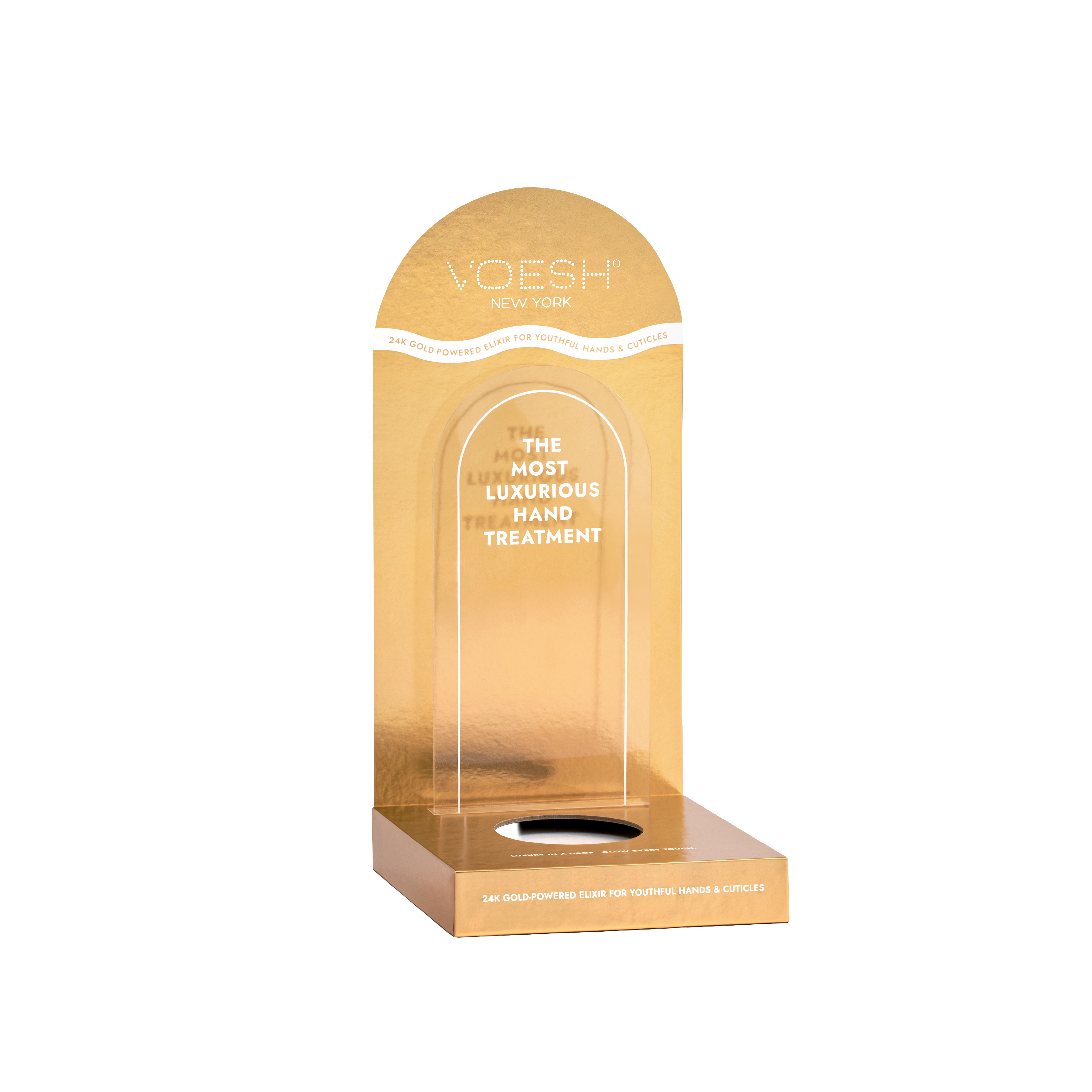Hand & Cuticle Elixir Imperial 24K Gold Display Stand