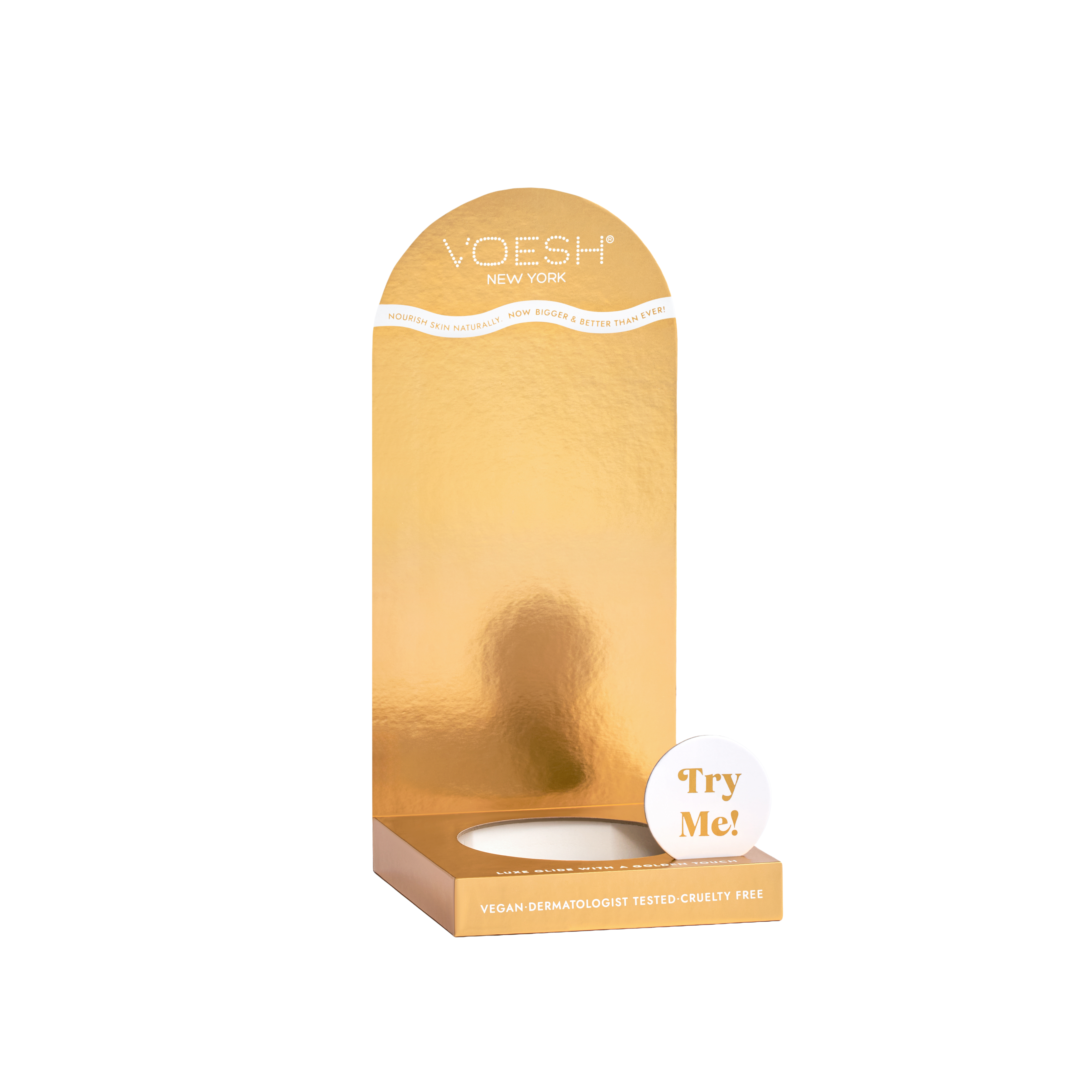 Vegan Hand & Body Crème 24K Gold Display Stand