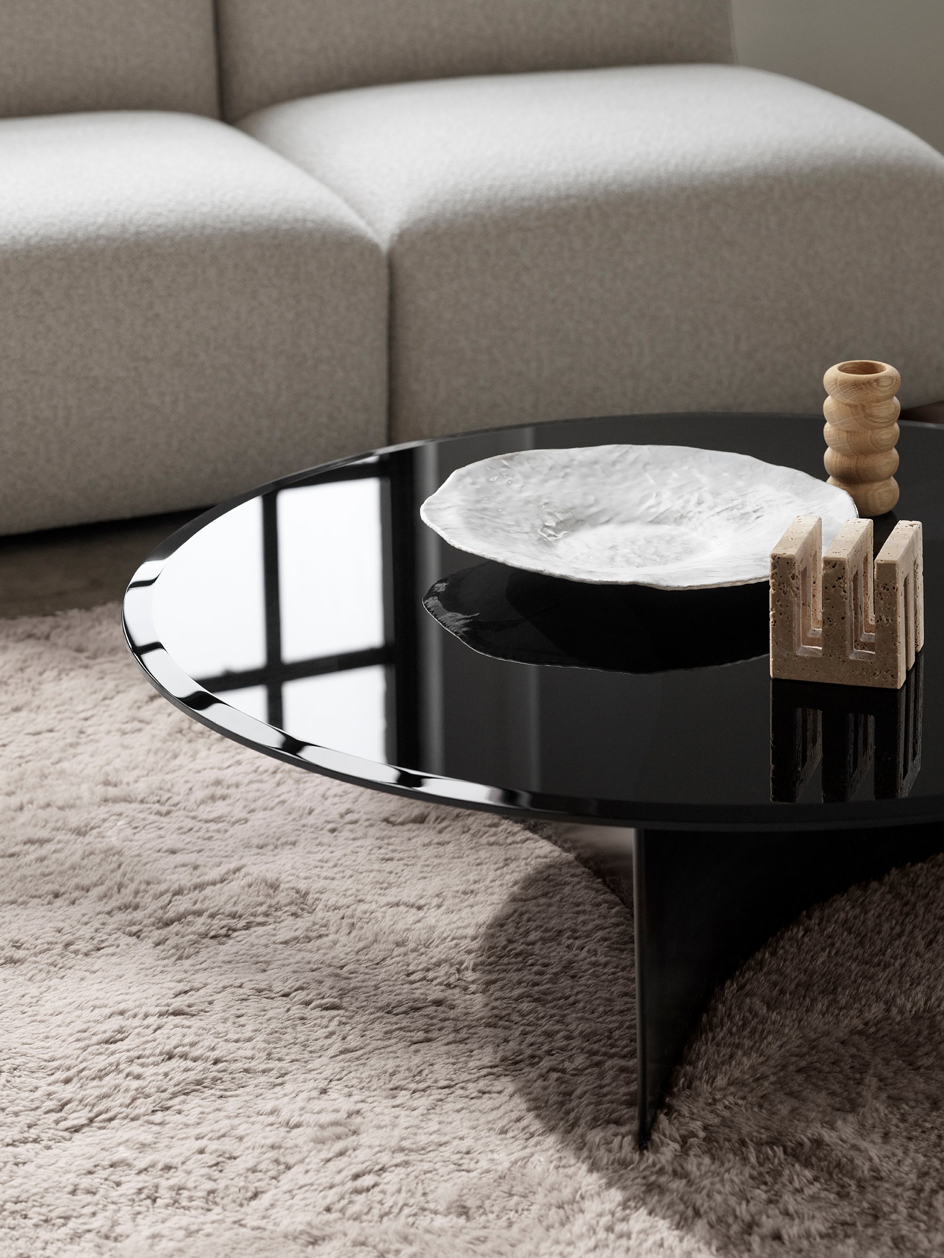 Arc Table - 500mm - Black - Floor Stock