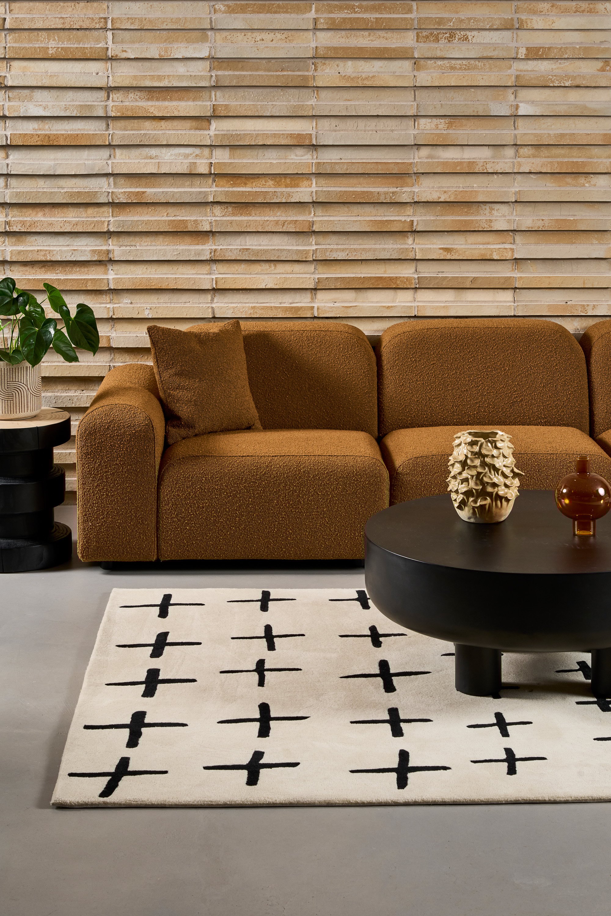 Hampton Sofa Set - Yarra Oreo Boucle - Floor Stock