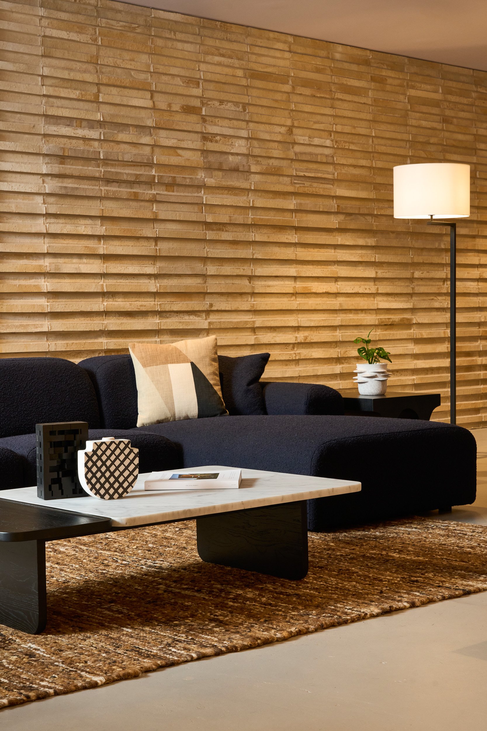 Hampton Sofa Set - Yarra Oreo Boucle - Floor Stock