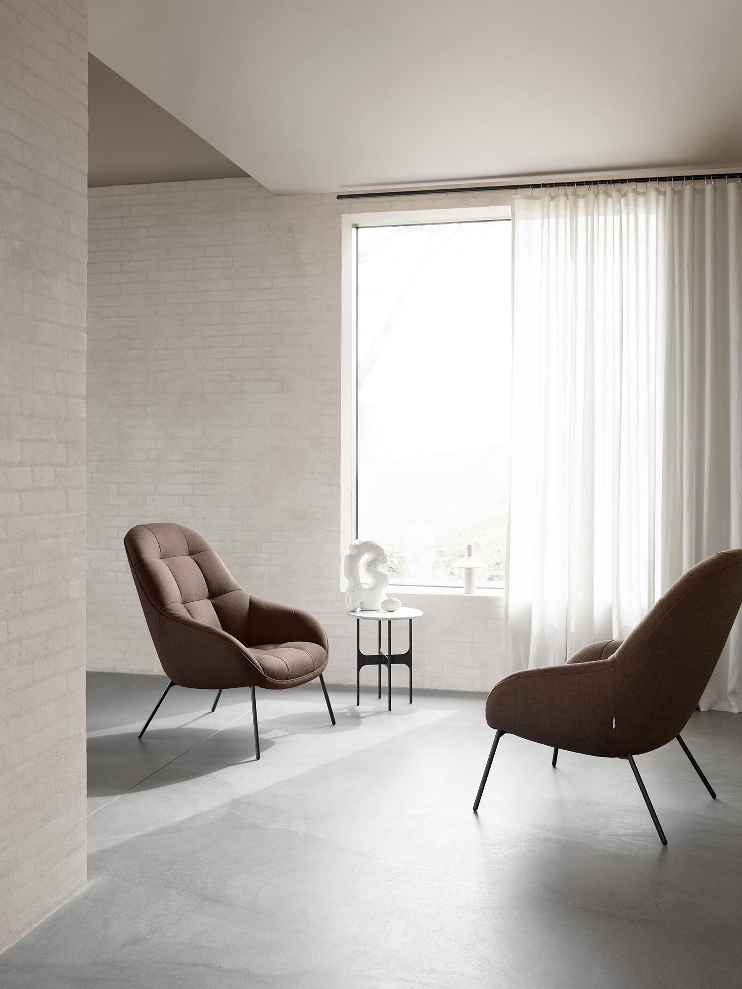 Mango Lounge Chair - White Boucle-Cuddle 02 - Floor Stock