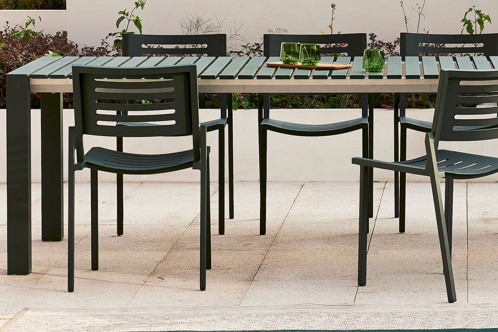 Mindo 112 Dining Chair - Dark Green - Set of 4 - Floor Stock