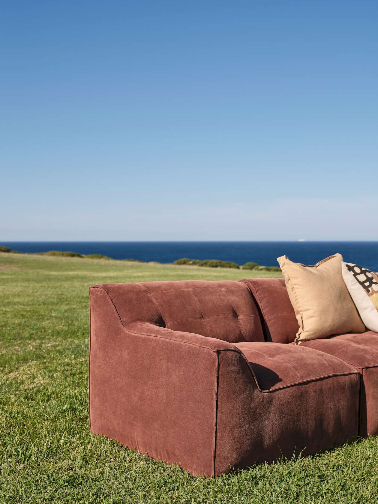 Muse Sofa Set - Russet-Sahara 0015 - Floor Stock