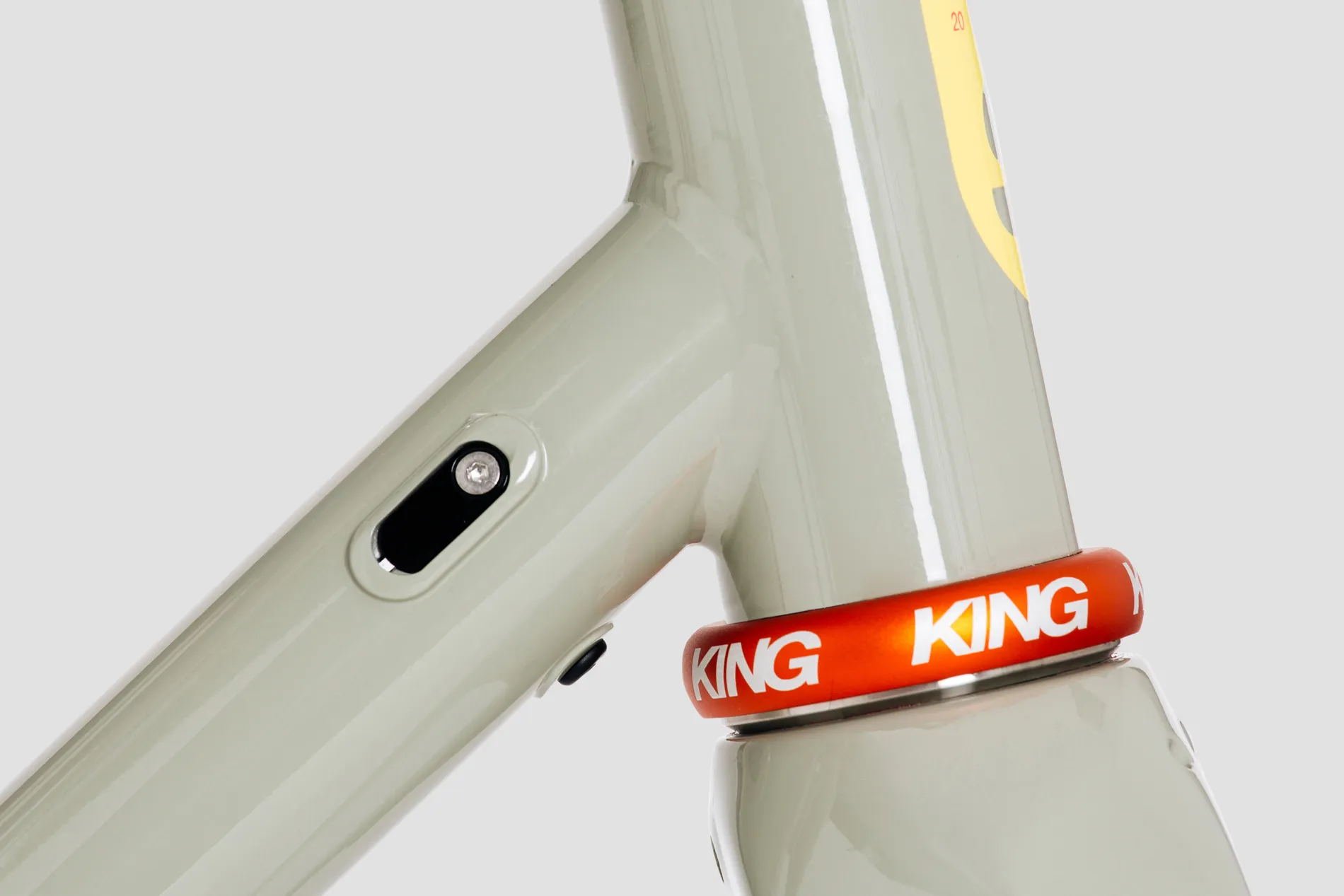 Chris King headset of Erdgeschoss Gravel Bike Frameset in Khaki Colour