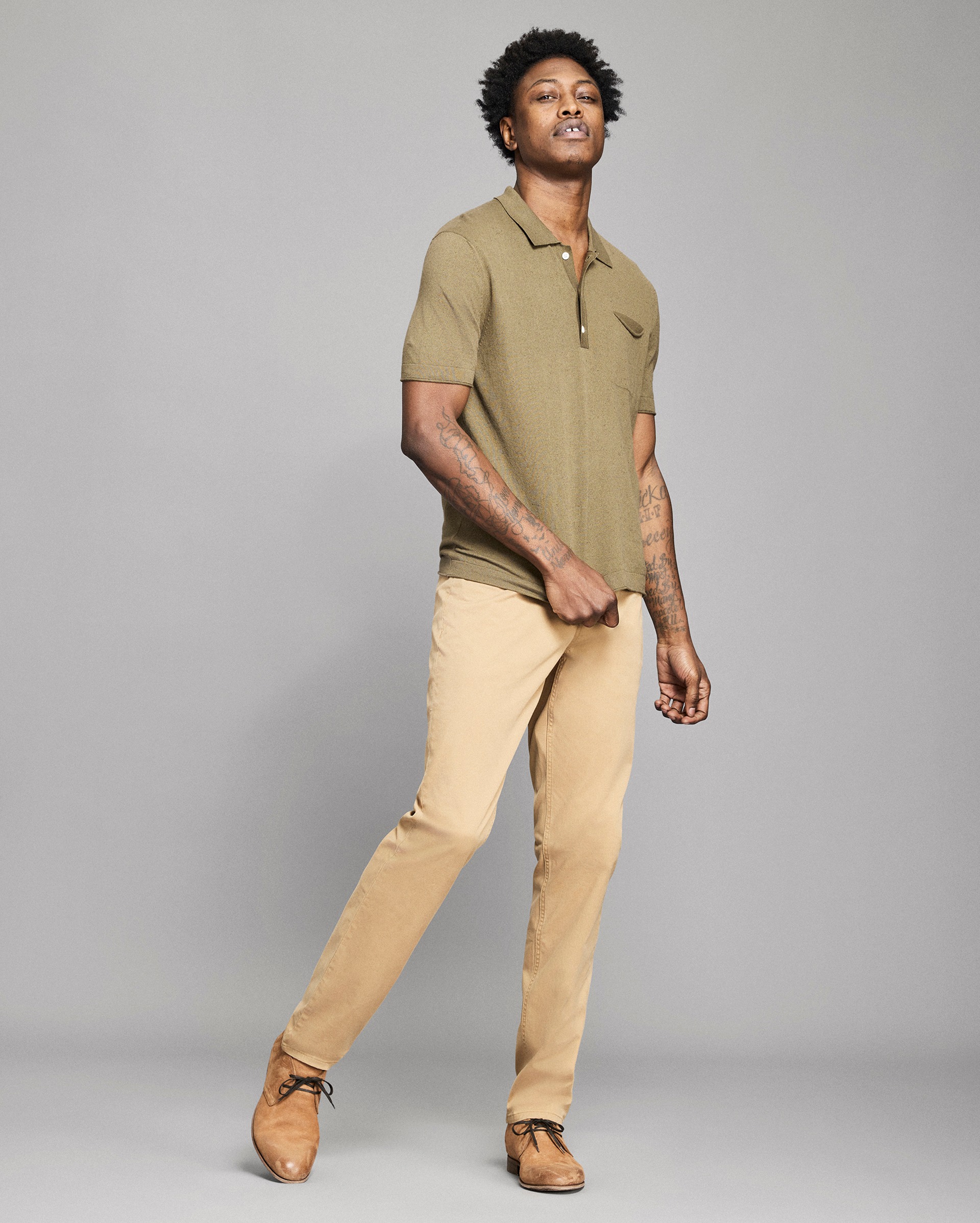 Cotton Linen Sweater Polo – Billy Reid