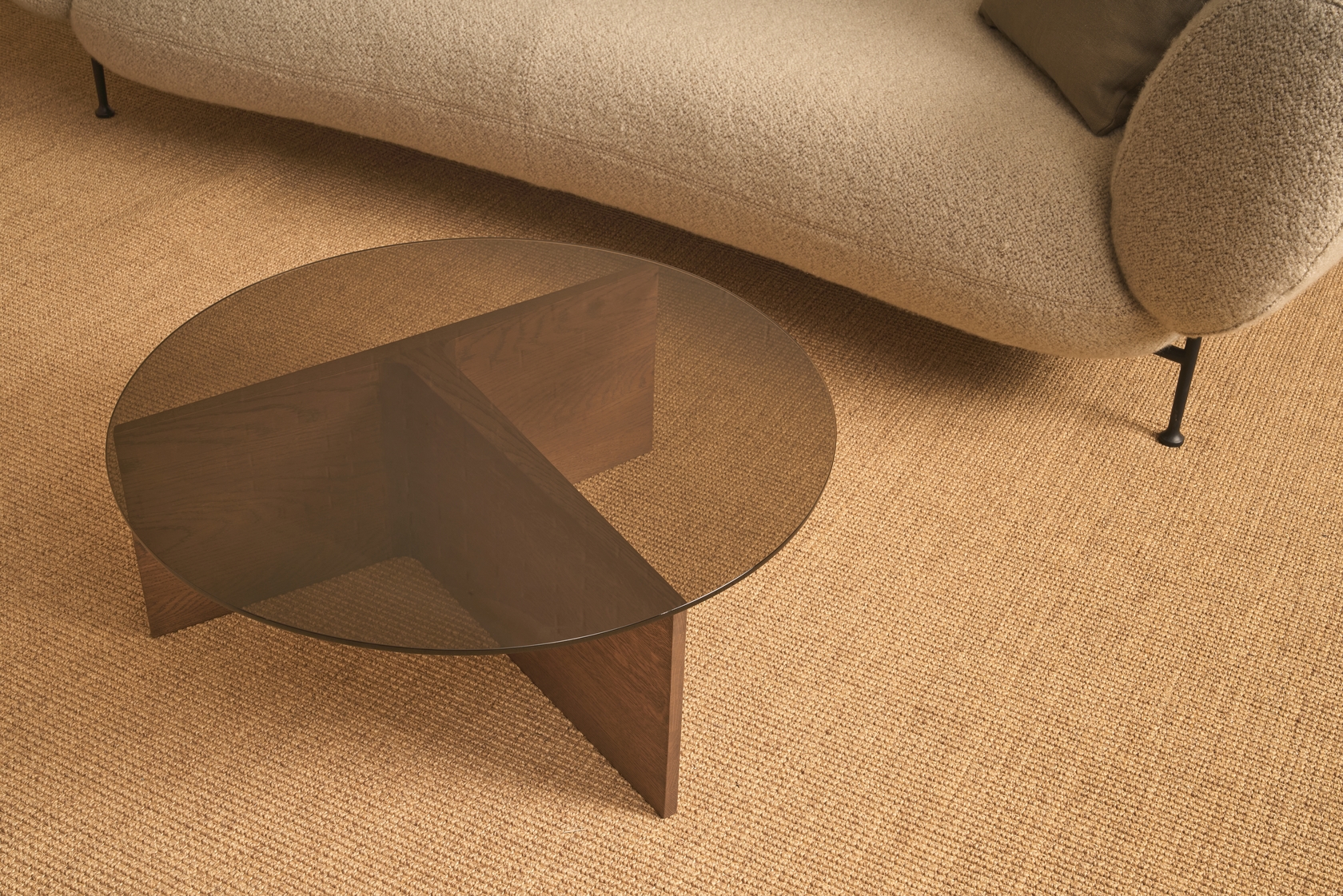 Jaunt Glass Round Coffee Table