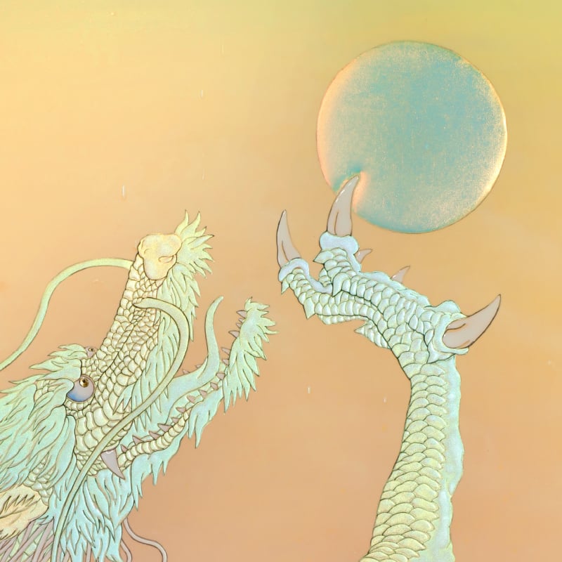陶彩画_龍作品_虹龍~宝珠を得たり~_詳細