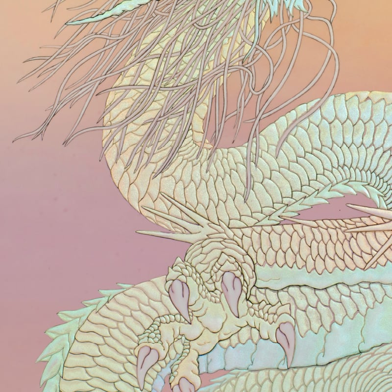 陶彩画_龍作品_虹龍~宝珠を得たり~_詳細