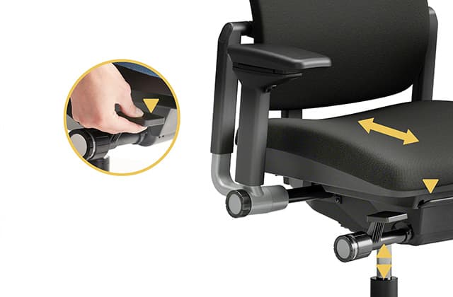 Scaun de birou Steelcase Please confortabil
