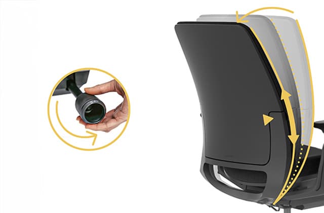 Suport lombar ajustabil Steelcase Amia scaun de birou