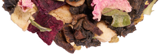 Oolong Rosé tea pile
