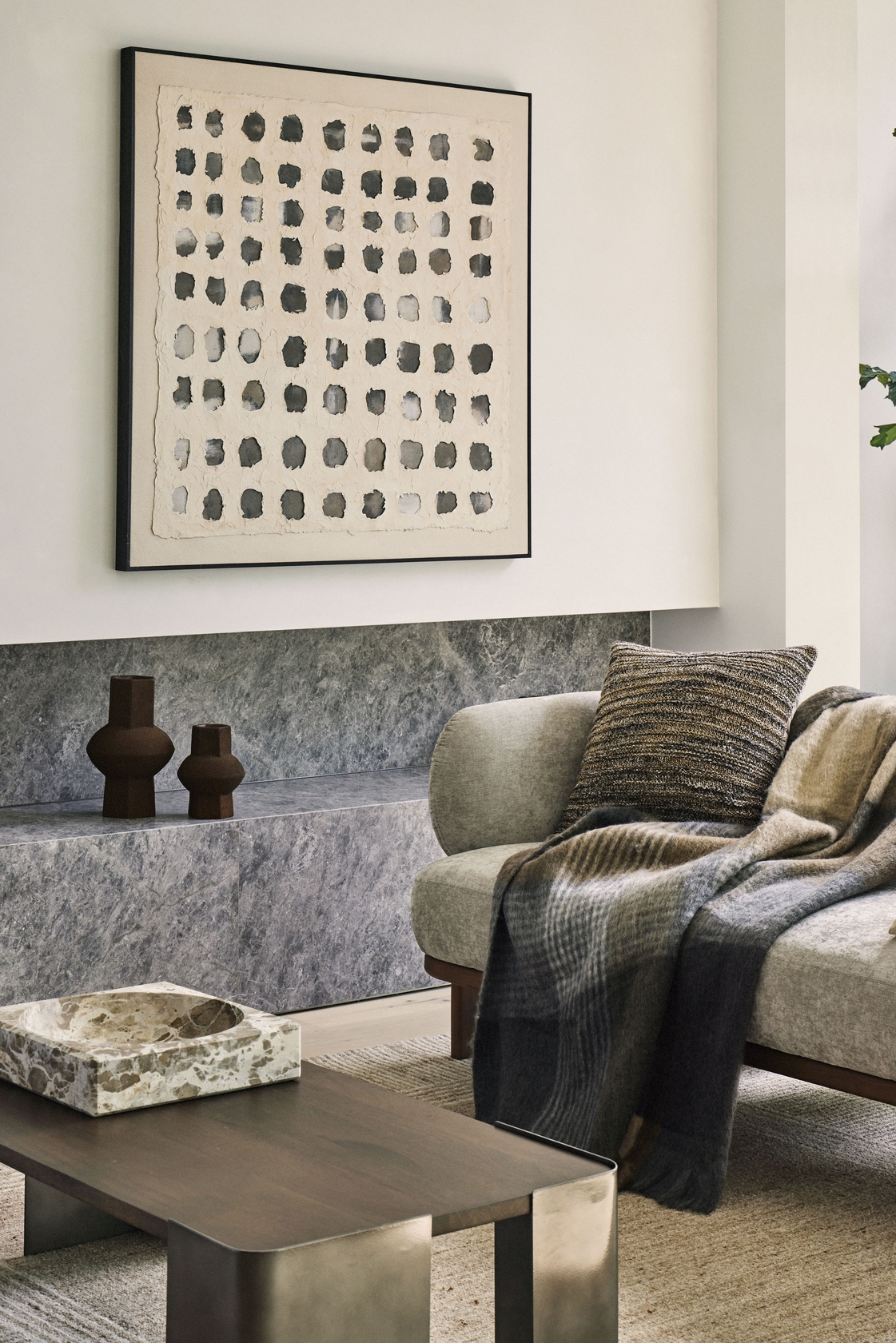 Andrela Wool Blend Woven Throw