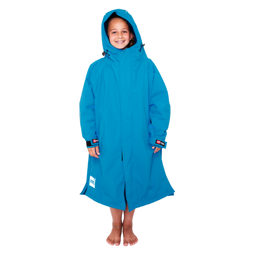 Red Original Kids Waterproof Dry Pro Robe - Marine