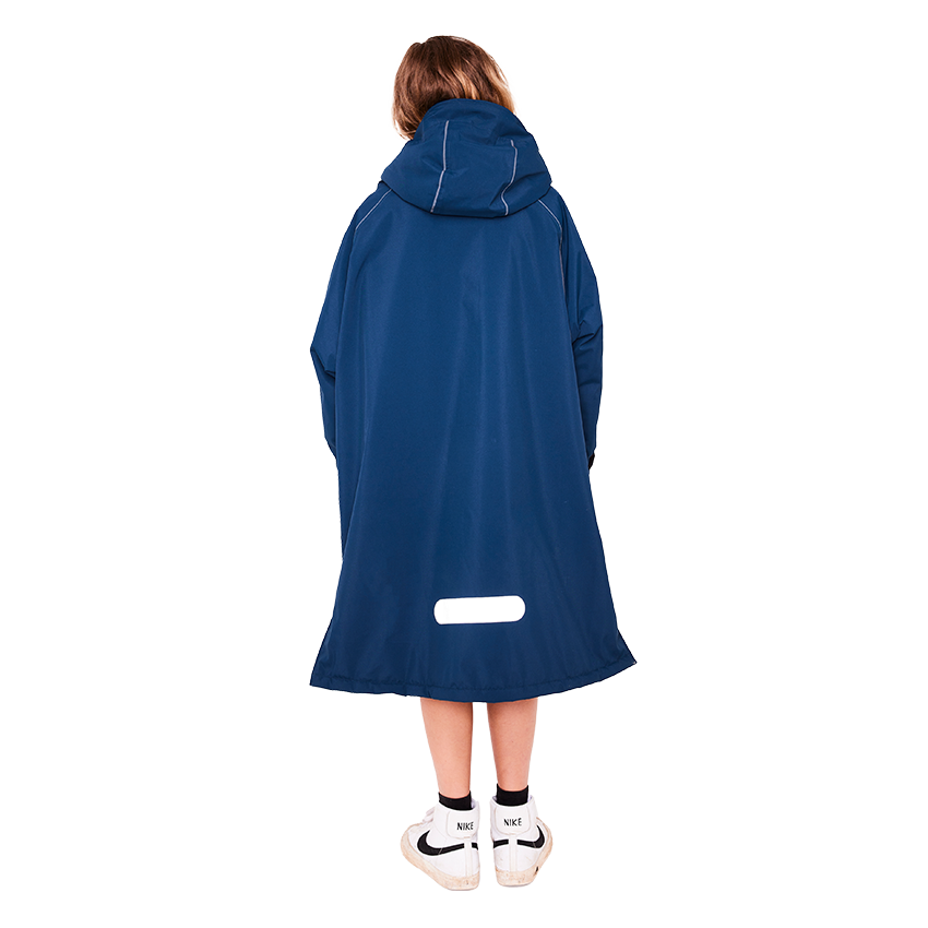 Red Original Waterproof Kids Dry Pro Robe - Navy