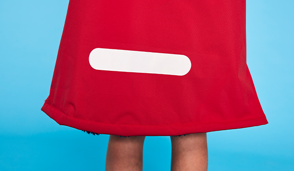 Red Original Waterproof Kids Dry Pro Robe - Red