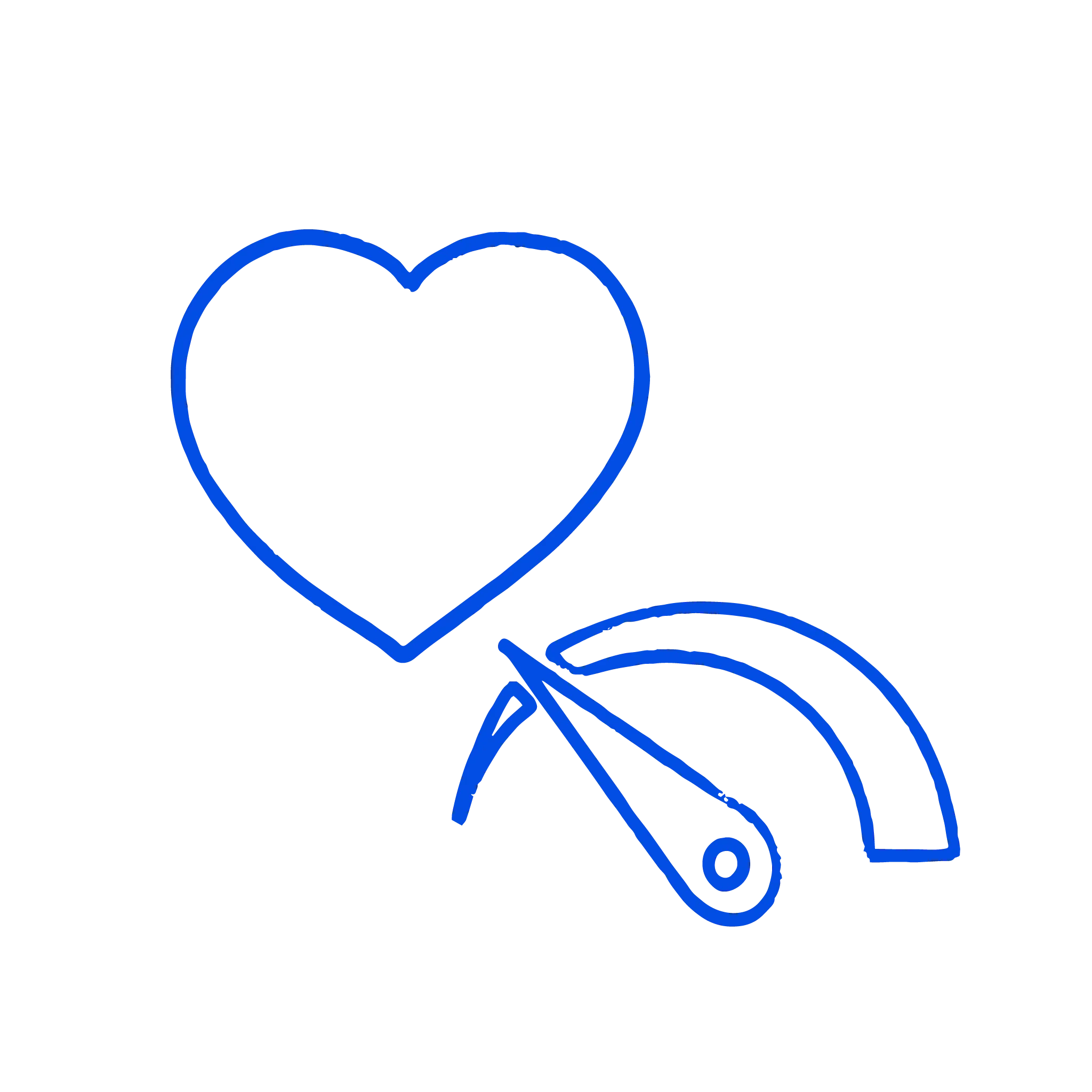 Icon that indicates that product reduces stress put on the heart.