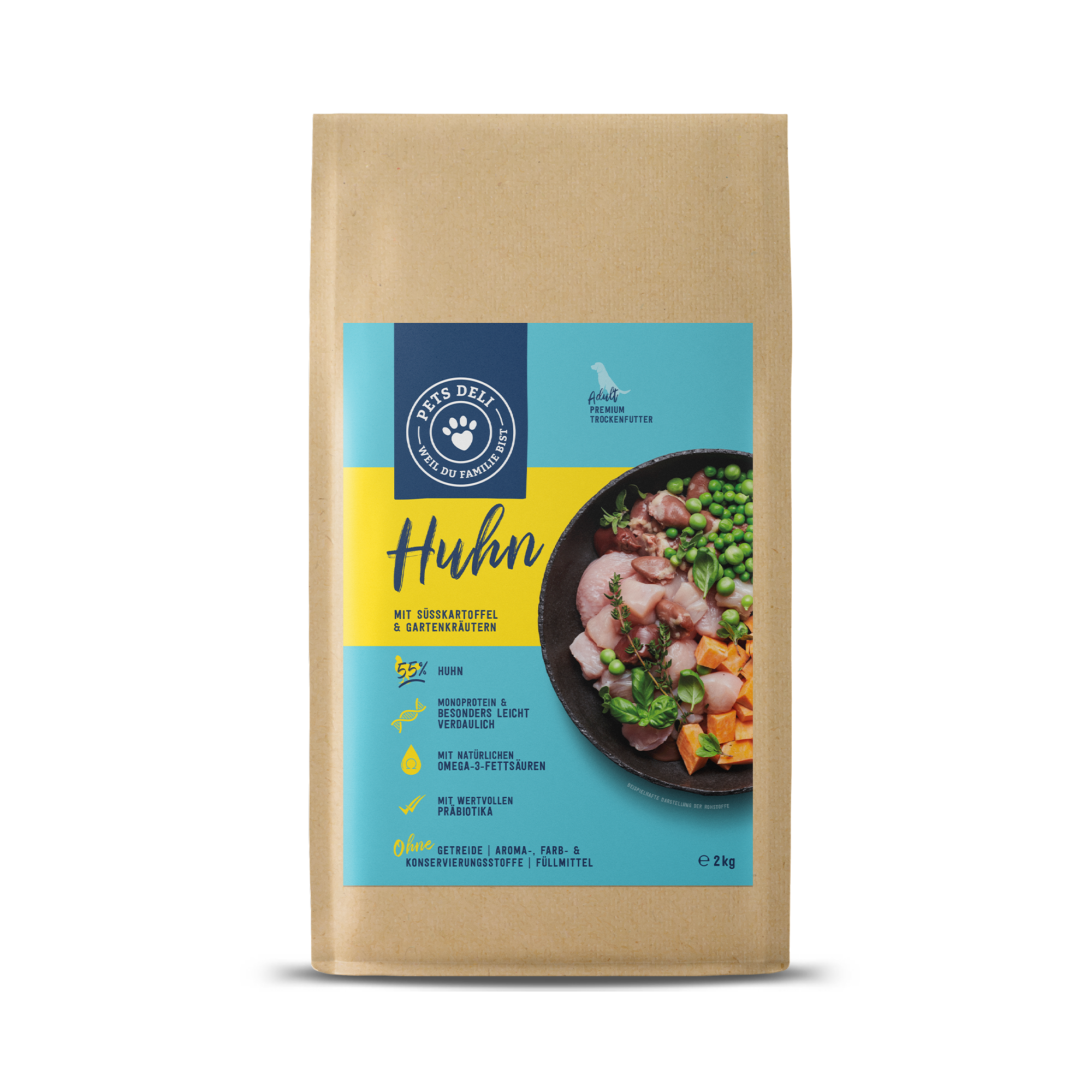 Trockenfutter Easy Meal Rind für Hunde – 2kg