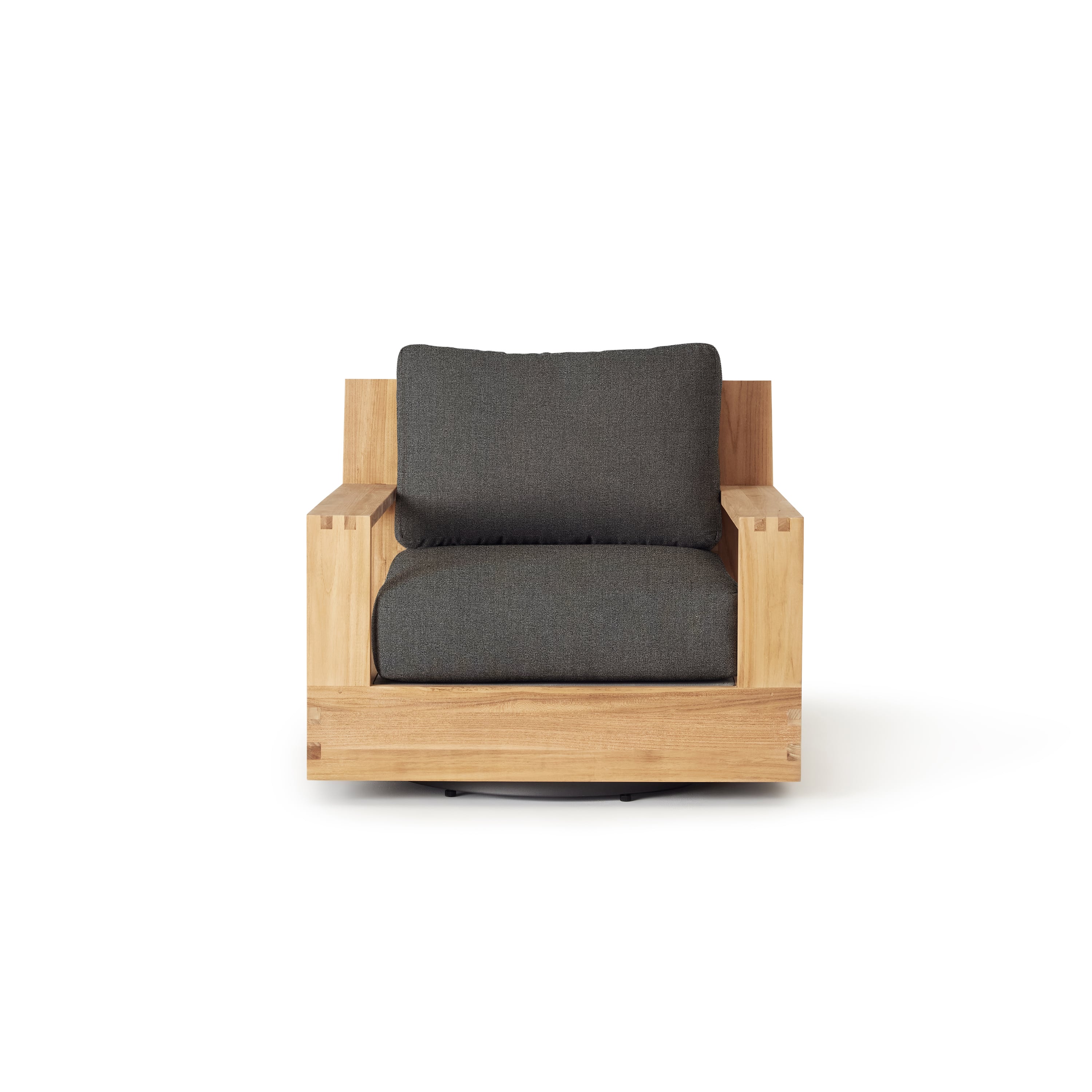Sonora Swivel Lounge Chair in Natural Teak - Main Image