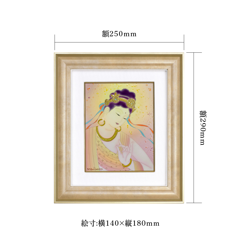 陶彩画_菩薩作品_和顔_サイズ