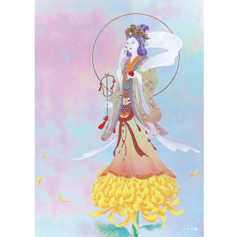 グッズ_大判ポストカード「イザナギイザナミ・ククリ姫」4枚セット_ククリ姫