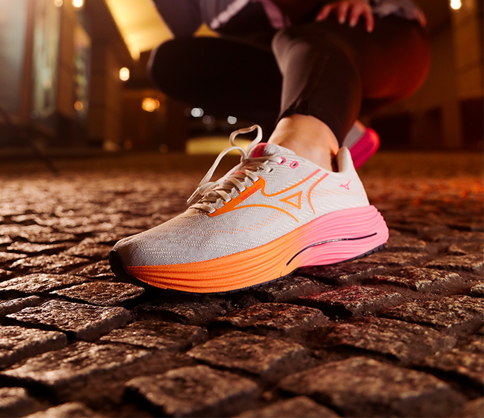 MIZUNO - ★PINKリボン★ Mizuno Wave Rebellion Sonic White Pink (W) - J1GD233072
