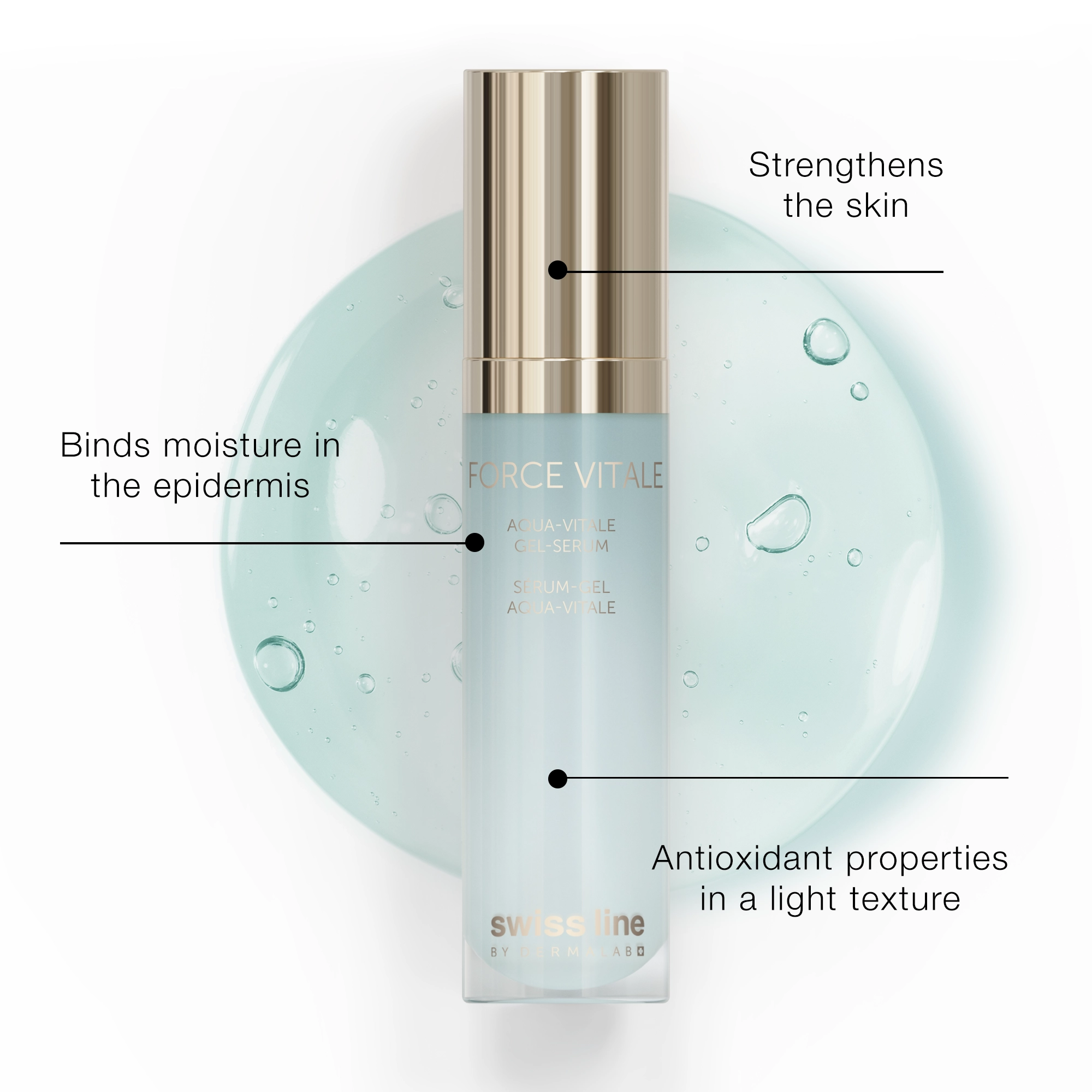 Aqua-Vitale Gel-Serum | Hyaluronic Acid & Antioxidants | Swissline Aqua-Vitale Gel-Serum | Hyaluronic Acid & Antioxidants | Swissline