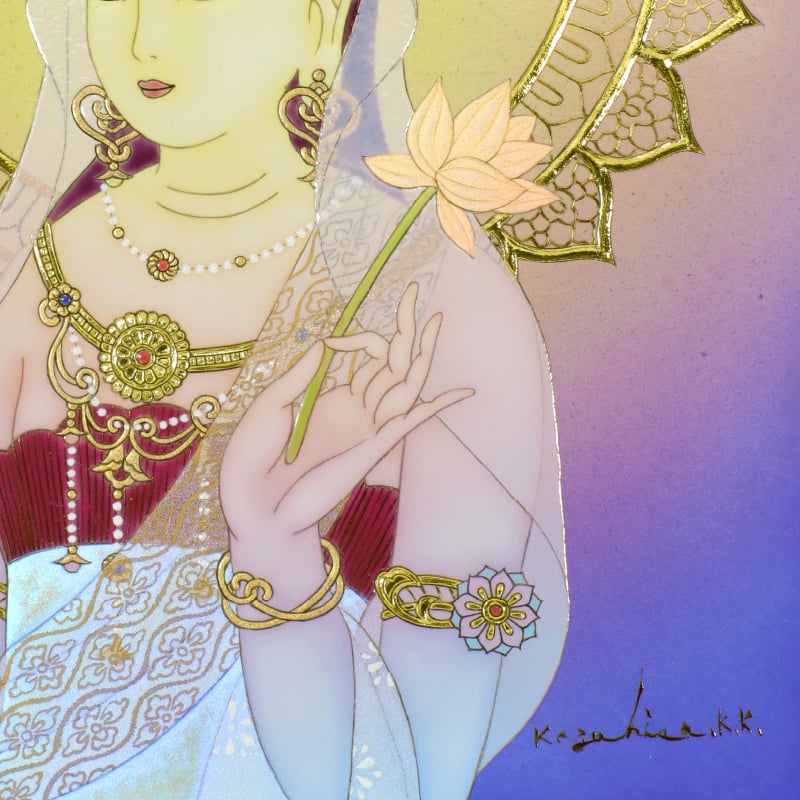 陶彩画_菩薩作品_観世音菩薩_詳細