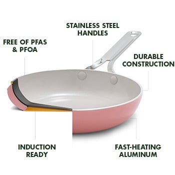 Nova Ceramic Nonstick 3-Piece Cookware Set | Coral | GreenPan