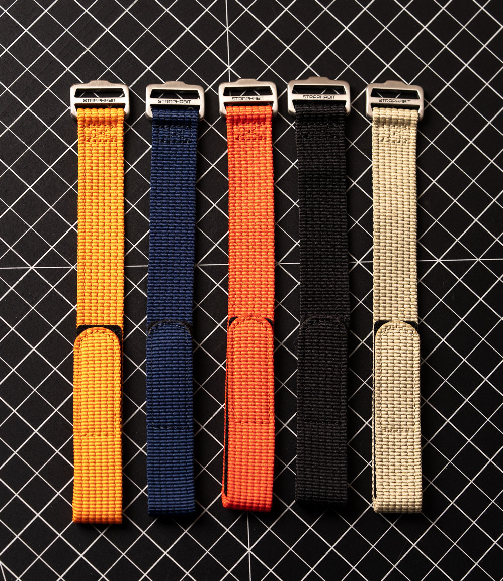 Hook and Loop Single Pass Watch Straps
